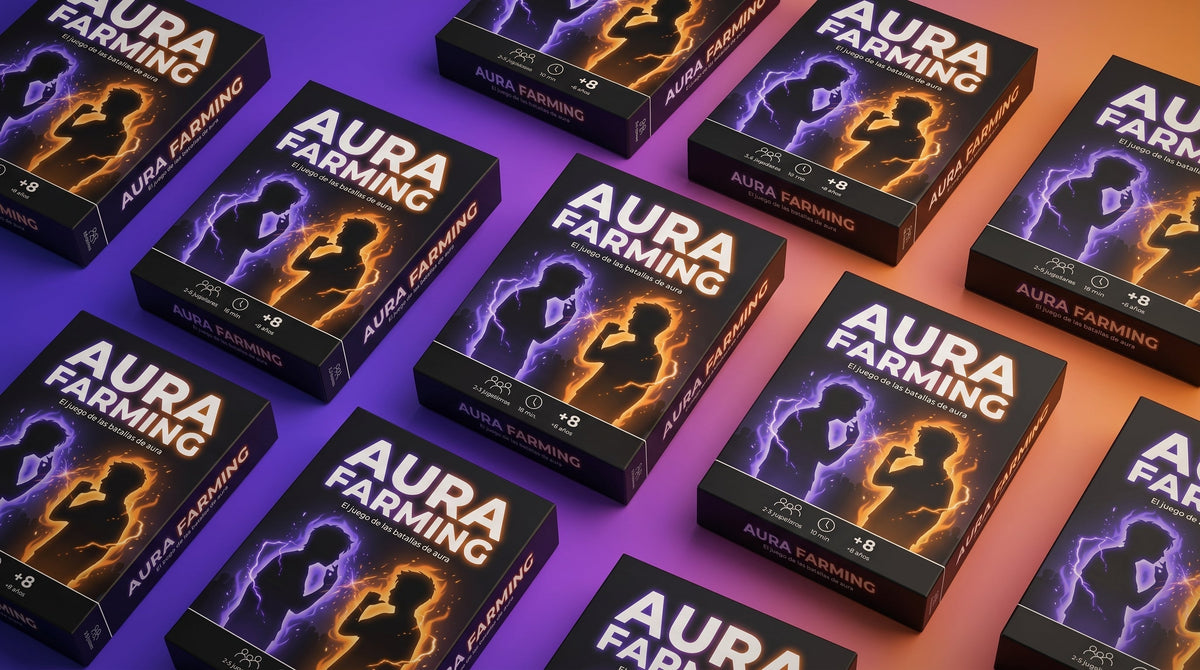 Caja de Aura Farming, el juego de cartas de las batallas de aura de Badan Studios